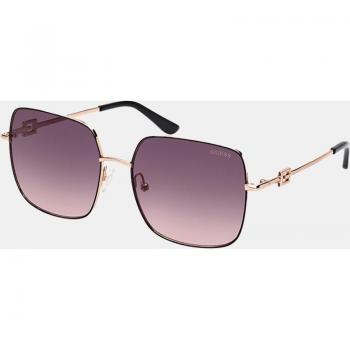 Guess Women's GU7906-H 05B Black Metal Square Sunglasses - One Size