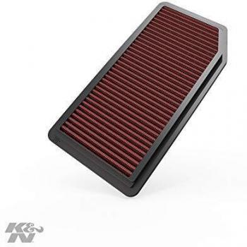 K&N 33-2232 Filtro de Aire Coche, Lavable y Reutilizable