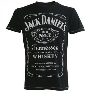 Jack Daniels - logotipo clásico de los hombres, color: Negro