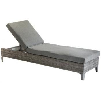 Cama de piscina Malta Tierra de Sombra - Aluminio tratado, Resina trenzada, Hespéride