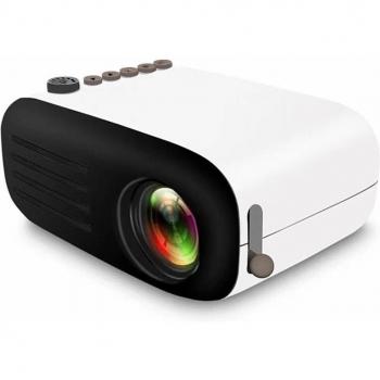 Proyector Mini Portátil YG200 LED Negro Soporta HD 1080P