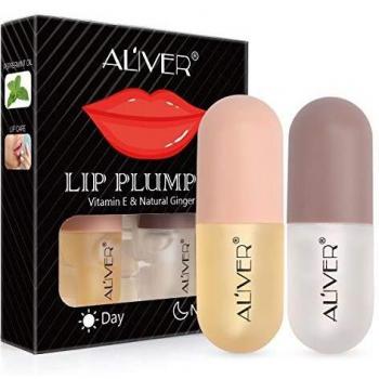 Brillo para labios, Relleno labial natural, juego de rellenos Contiene brillo labial diurno y nocturno - Potenciador de brillo para labios claros para labios llenos e hidratados Dar volumen, hidratar
