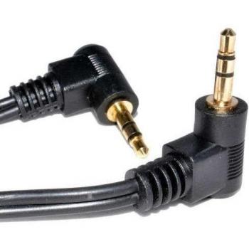 3,5 mm Dual Derecho ángulo Masculino Enchufe A Enchufe Estéreo Audio Cable 3 m