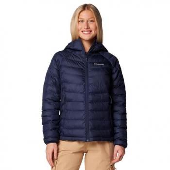 Chaqueta con capucha Columbia Powder Lite II azul marino mujer - S, chaqueta montaña, aislante, ligera, resistente al agua, diseño ajustado, ideal para actividades al aire libre