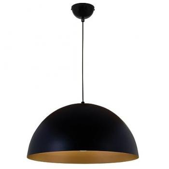 Lámpara colgante Gaspar 1xE27 altura regulable negro y oro diámetro 40 cm
