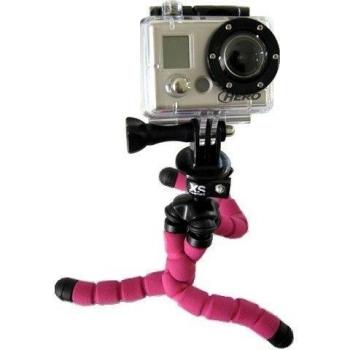 XSories OCL/PIN Deluxe - Trípode para cámara fotográfica/teléfono móvil, color rosa