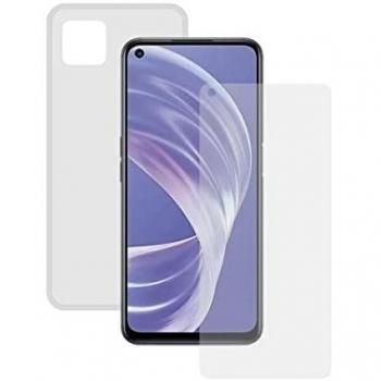 Pack Contact Funda Flexible Transparente + Protector Cristal Templado para Oppo A73