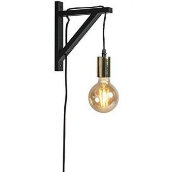 Aplique de pared negro y oro - GALJE