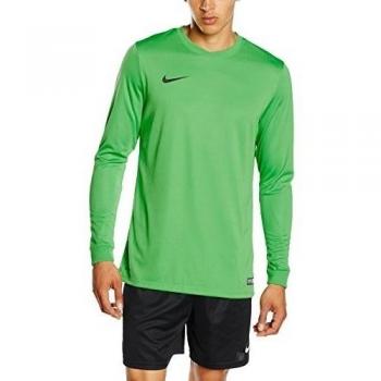 Nike LS Park VI Jsy - Camiseta para hombre con mangas largas, color verde / negro