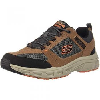Zapatillas Skechers Relaxed Fit Oak Canyon 51893 para Hombre, Marrón/Negro, Plano, Cordones, Multideporte