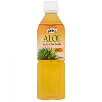 Grace Bebida Aloe Vera con Mango - Paquete de 12 x 500 ml - Total: 6000 ml