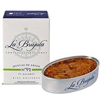 Conservas La Brújula - Huevas de erizo al natural - Pack 2 latas