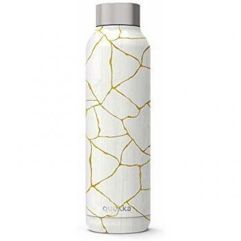 Quokka Solid - Kintsugi 630 ML | Botellas De Agua Acero Inoxidable Sin BPA |Botella Térmica De Doble Pared - Mantiene el frío y el Calor para Niños y Adultos