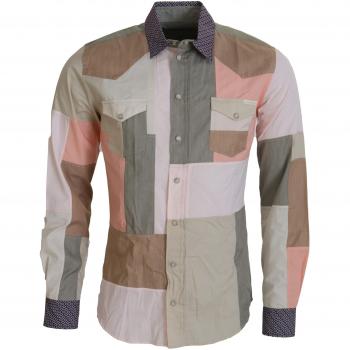 Dolce & Gabbana Multicolor Cotton Patchwork Slim Shirt - IT41 | L