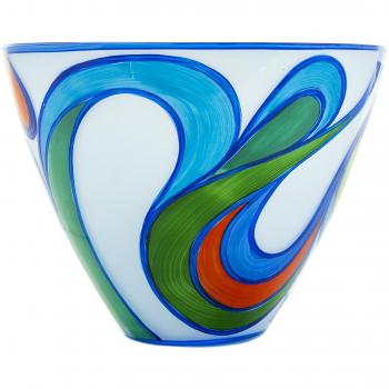 Cristal de Bohemia Aztec Centro de Mesa, Cristal, Azul, 27.5 cm