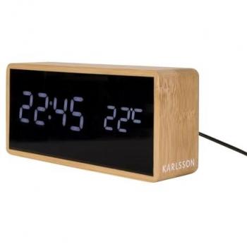 Despertador Karlsson Tubo de Bambú KA5724