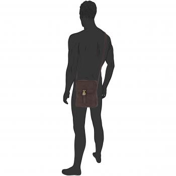 Bolso de hombro Journey negro 21 cm para hombre