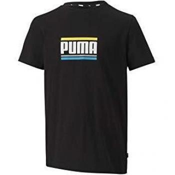 Puma Celebration Boys tee Camiseta, Unisex niños, Cotton Black, 152