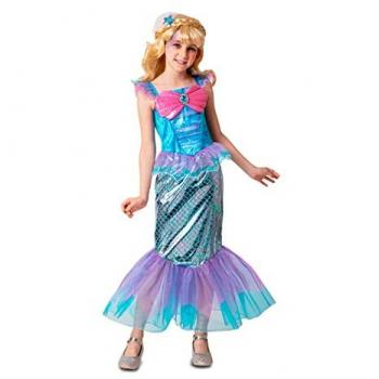 Disfraz para Niños My Other Me Sirena Multicolor, Talla 10-12 Años, incluye vestido de sirena con detalles brillantes y accesorios a juego
