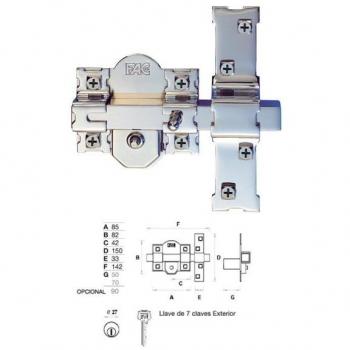 Llave JMA Acero FAC-5D de J.M.A - Caja de 50 unidades