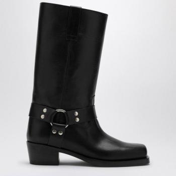Paris Texas Women's Leather Roxy Boot in Black | Size 39 | PX662XLTVT