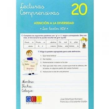 Lecturas Comprensivas 20 - MARTINEZ ROMERO, JOSE