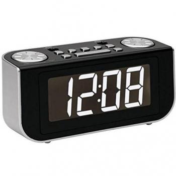 Roadstar CLR-2618 - Radio despertador MW/FM, color negro