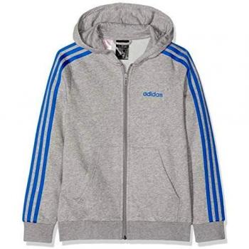adidas YB E 3S FZ HD Sudadera, Niños, Gris