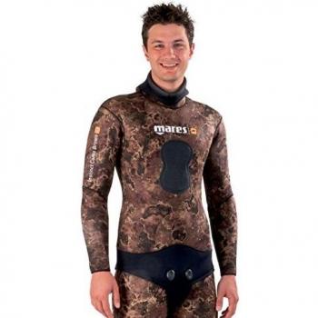 Mares Instinct Camo Brown 55 Open Cell - Chaqueta Unisex, Color marrón, Talla S4