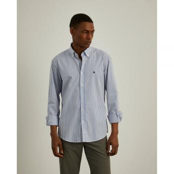 Camisa Lion of Porches de popelín a rayas manga larga para hombre