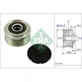 535024010 INA OVER RUNNING ALTERNATOR PULLEY OE QUALITY
