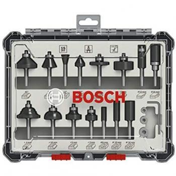 Bosch Professional Set Mixto de Brocas Fresadoras de 15 Piezas