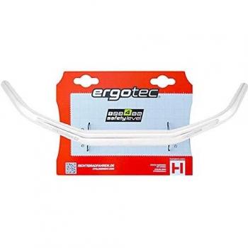 Manillar Ergotec Moon Cruiser 31,8 mm 610 mm Altura 55 mm Inclinación 60° Plateado