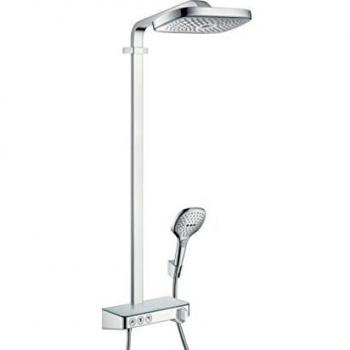 Hansgrohe 27127000 Raindance Select E 300 Columna de Ducha, 4 Tipos de Chorro, Cromo