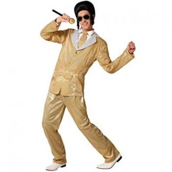 Disfraz de Elvis Dorado para Hombre Adulto Talla M