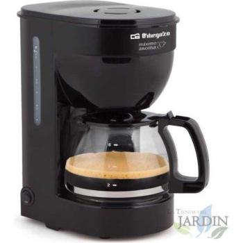 Cafetera de Goteo Orbegozo 6 Tazas con Placa Calorífica Antiadherente y Potencia de 650W, Fácil de Limpiar