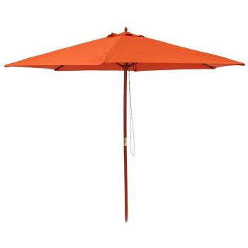 Ldk Garden 82419 - Parasol de Jardín Plegable, 300 x 300 x 250 cm, Color Terracota