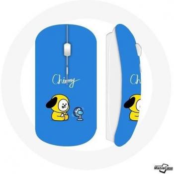 Ratón Inalámbrico Bangtan BTS BT21 Chimmy Jimin Fondo Azul