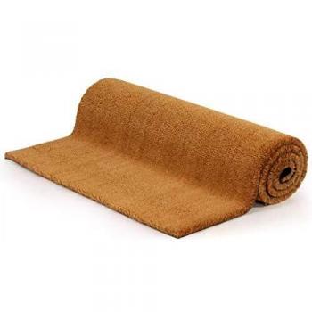 vidaXL Felpudo de Fibra de Coco Color Natural 17mm 100x200cm Alfombra de Hogar