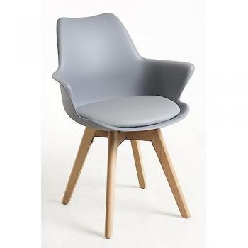 Sillón Comedor Synk - Gris Claro