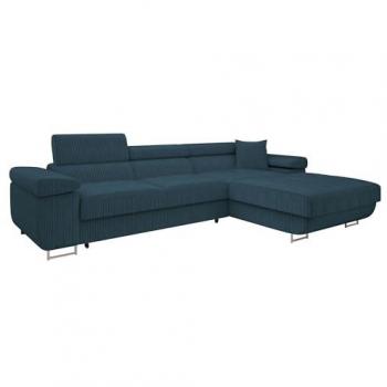 Sofá rinconero Comfivo S102 con función de descanso y caja de ropa de cama, 280x170x70cm