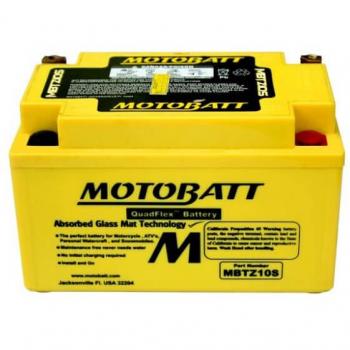Batería Moto Motobatt MBTZ10S 12V 8.6Ah 190A Equivalente YTX7ABS, YTZ10S