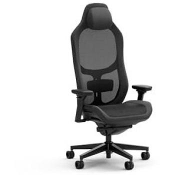 Silla Gaming Fractal Design Refine Mesh Dark - Ergonomía, Reposabrazos Ajustables 4D, Respaldo Alto, Cojín Lumbar, Color Negro