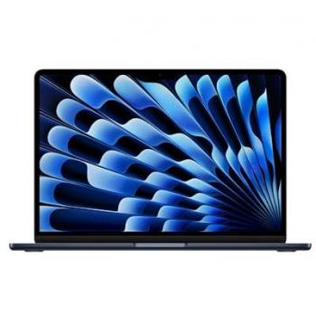 Laptop Apple MacBook Air 13,6 M3 - 8 núcleos CPU, 8 núcleos GPU, 16 GB RAM, 256 GB SSD, Pantalla Liquid Retina, Touch ID, Medianoche