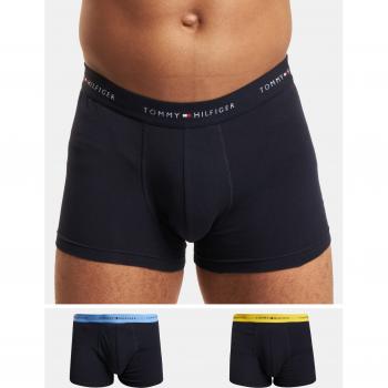 Pack 3 Boxer Tommy Hilfiger Signature Trunk - Negro, Azul, Amarillo - Talla XL
