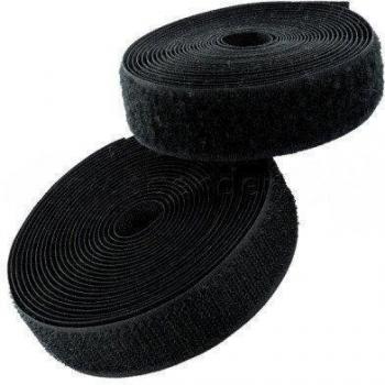 Cinta velcro (4 m x 50 mm), color negro
