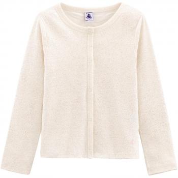 Petit Bateau AISV Cardi, Chaleco de Traje para Niñas, Blanc