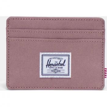 Tarjetero Herschel Charlie Supply rosa