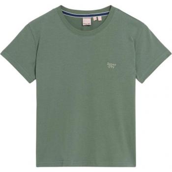 Camiseta de Manga Corta Superdry Essential Logo 90's Verde Mujer