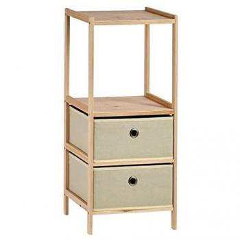 Estantería Beige Madera Tela 26 x 72,5 x 32 cm - Organización y Originalidad